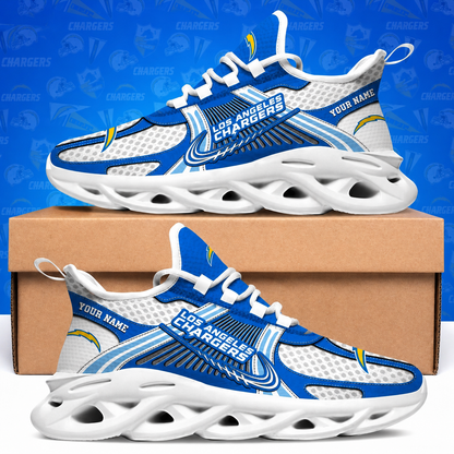 SPECIAL EDITION - NEW CUSTOMIZED NFL09 LAC LOS ANGELES CHARGERS MAX SOUL SHOES