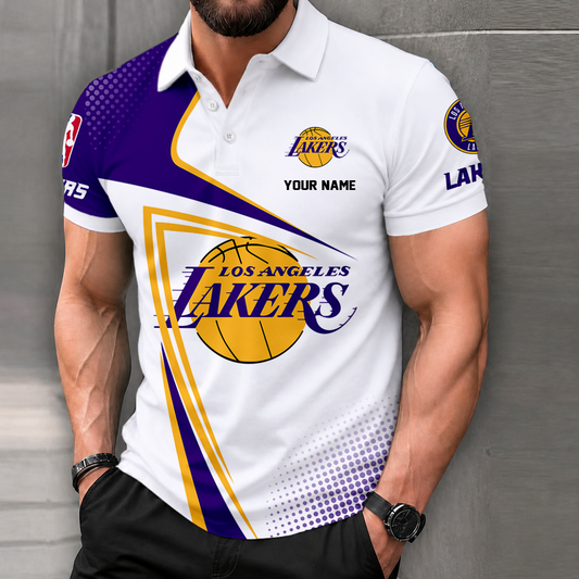 FINAL SALE - NEW CUSTOMIZED NBA09 LLA LOS ANGELES LAKERS T-SHIRT, POLO SHIRT, ZIP POLO SHIRT, SWEATSHIRT, HOODIE & ZIP HOODIE