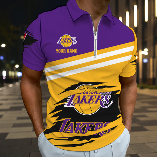 FINAL SALE - NEW CUSTOMIZED NBA09 LLA LOS ANGELES LAKERS T-SHIRT, POLO SHIRT, ZIP POLO SHIRT, SWEATSHIRT, HOODIE & ZIP HOODIE