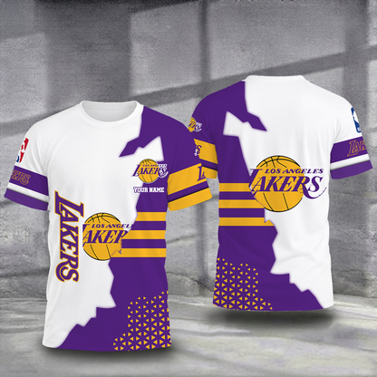 FINAL SALE - NEW CUSTOMIZED NBA09 LLA LOS ANGELES LAKERS T-SHIRT, POLO SHIRT, ZIP POLO SHIRT, SWEATSHIRT, HOODIE & ZIP HOODIE