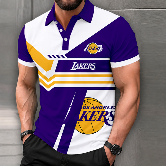 FINAL SALE - NEW CUSTOMIZED NBA09 LLA LOS ANGELES LAKERS POLO SHIRT, ZIP POLO SHIRT & T-SHIRTS