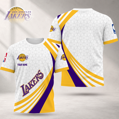 FINAL SALE - NEW CUSTOMIZED NBA09 LLA LOS ANGELES LAKERS T-SHIRT, POLO SHIRT, ZIP POLO SHIRT, SWEATSHIRT, HOODIE & ZIP HOODIE