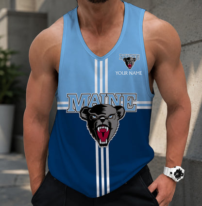 EXCLUSIVE EDITION - NEW CUSTOMIZED NCAA MFF09 MBB MAINE BLACK BEARS UNISEX TANK TOP