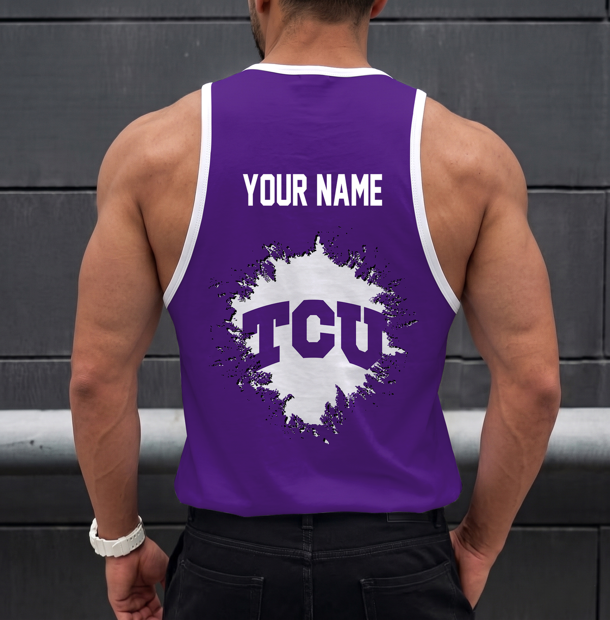 SPECIAL EDITION - NEW CUSTOMIZED NCAA FBS09 THF TCU HORNED FROGS UNISEX TANK TOP