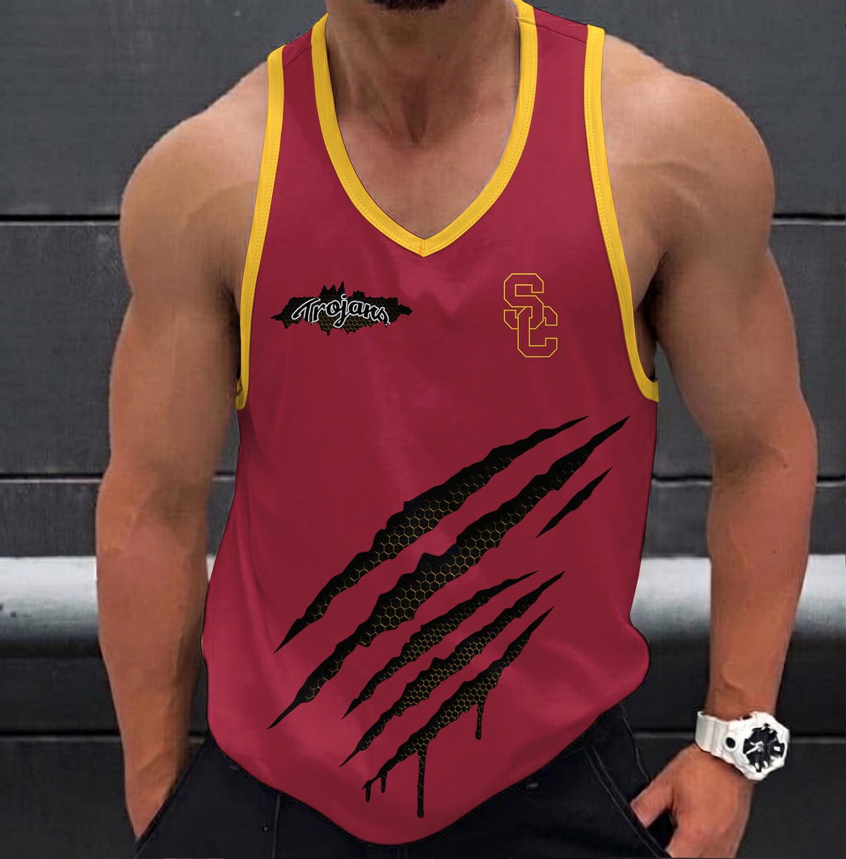 SPECIAL EDITION - NEW CUSTOMIZED NCAA CWS09 USC USC TROJANS UNISEX TANK TOP