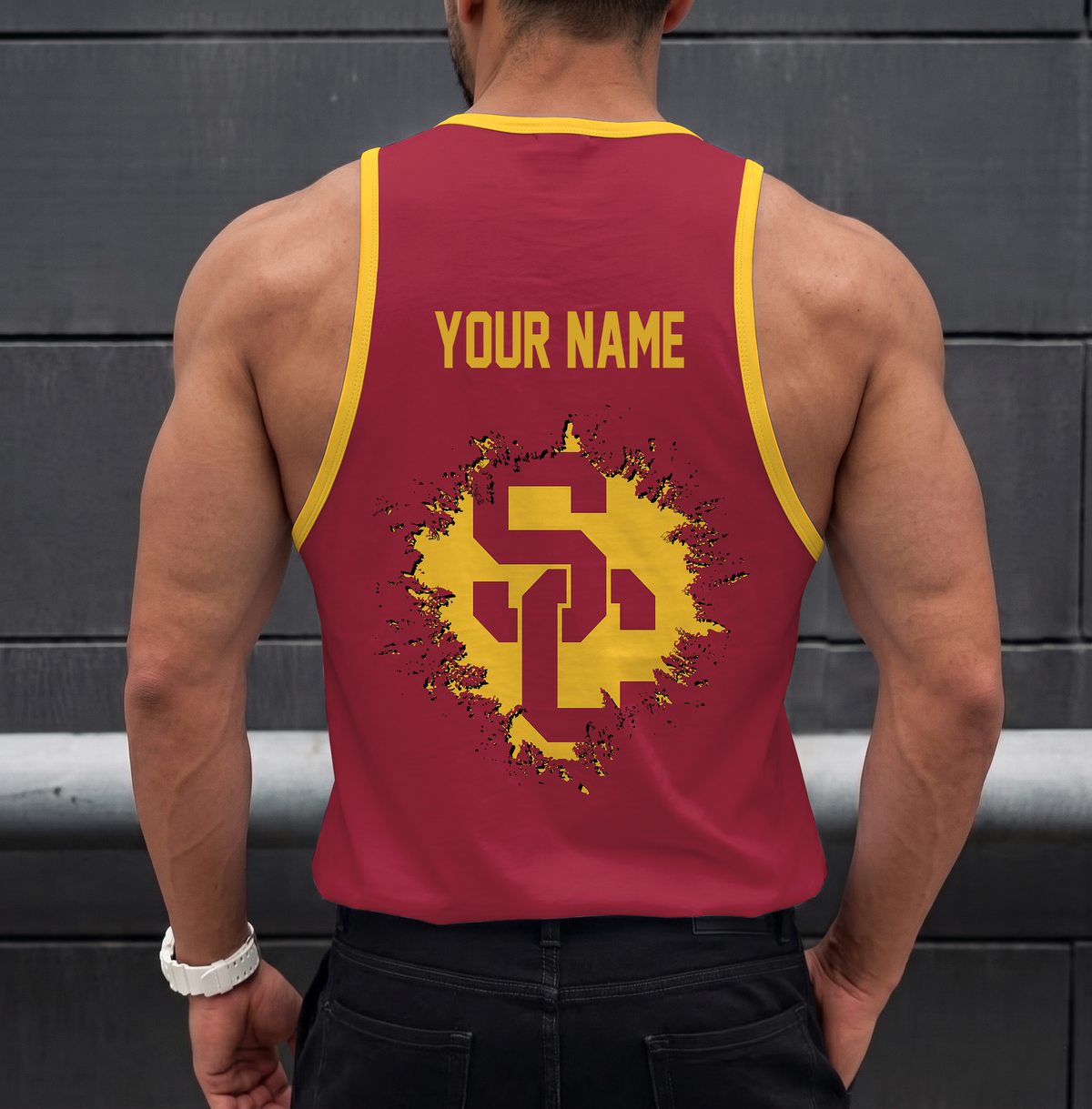 SPECIAL EDITION - NEW CUSTOMIZED NCAA CWS09 USC USC TROJANS UNISEX TANK TOP