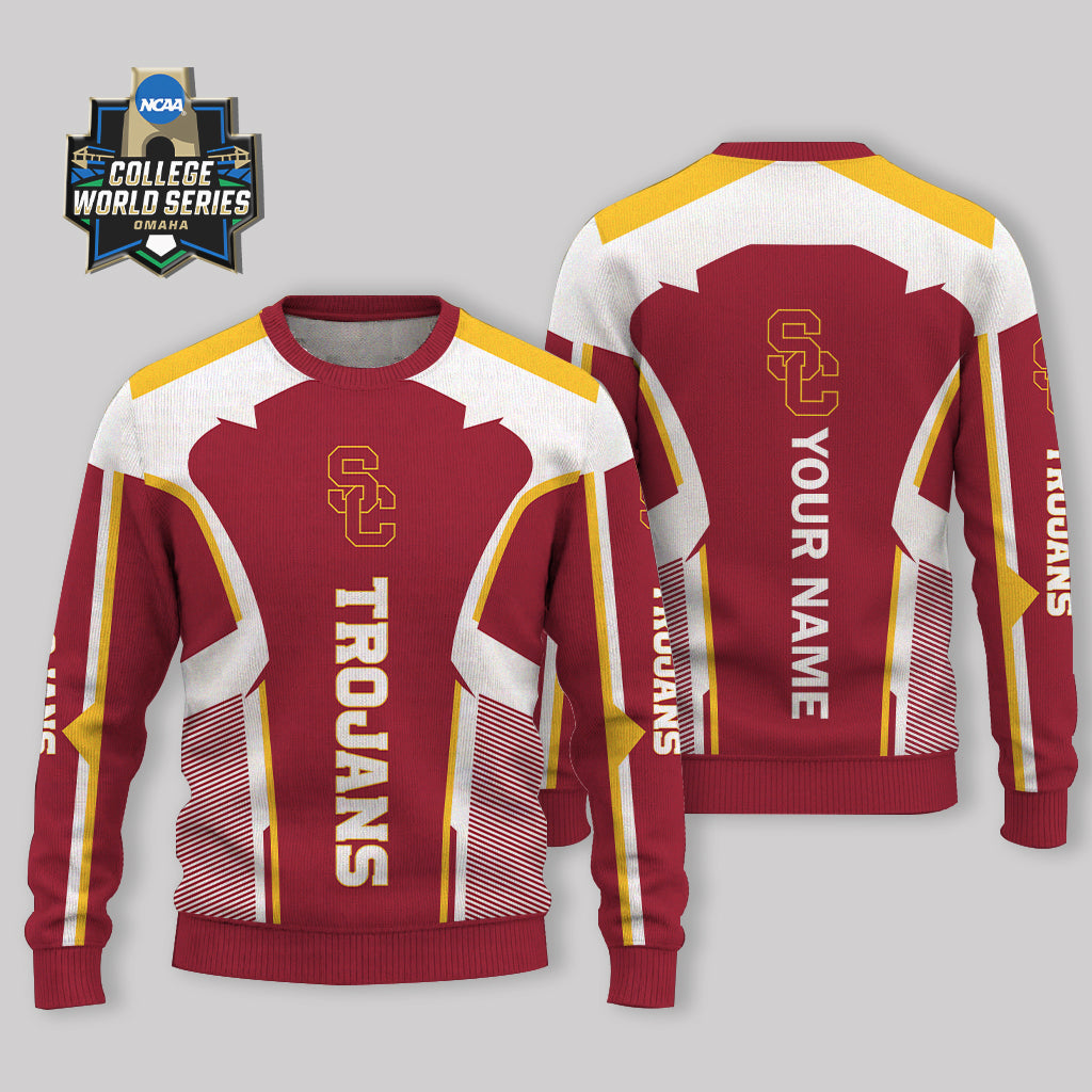 LIMITED EDITION - NEW CUSTOMIZED NCAA CWS09 USC USC TROJANS UGLY SWEATER