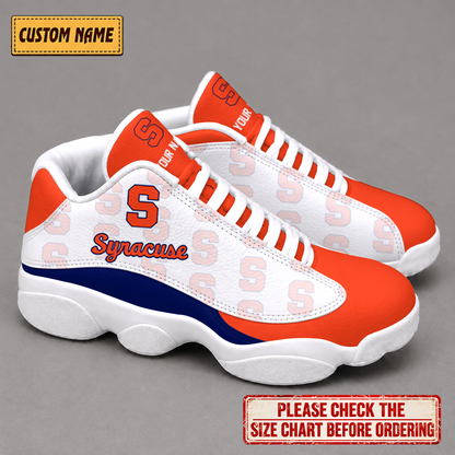 LIMITED EDITION - NEW CUSTOMIZED NCAA CFH09 SYO SYRACUSE ORANGE AIR JORDAN 13 LOW TOP SNEAKER