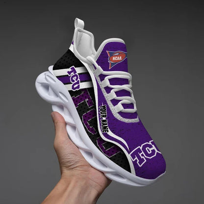 HOT DEAL - NEW CUSTOMIZED NCAA FBS09 THF TCU HORNED FROGS CLUNKY SNEAKERS