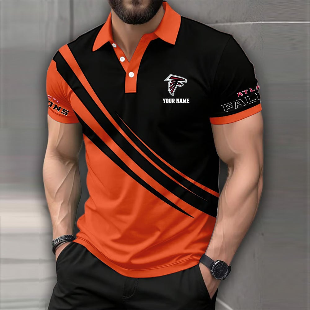 [SPECIAL OFFER] NEW CUSTOMIZED NFL18 ATF ATLANTA FALCONS POLO SHIRT