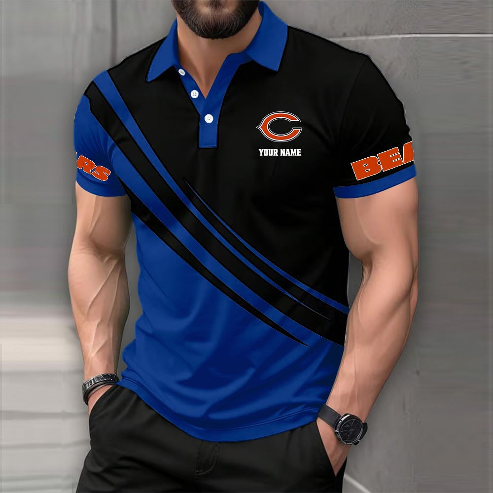 [SPECIAL OFFER] NEW CUSTOMIZED NFL26 CCB CHICAGO BEARS POLO SHIRT