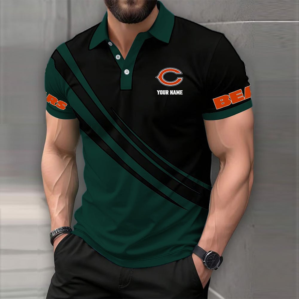 [SPECIAL OFFER] NEW CUSTOMIZED NFL26 CCB CHICAGO BEARS POLO SHIRT