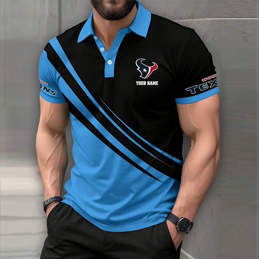 [SPECIAL OFFER] NEW CUSTOMIZED NFL15 HTT HOUSTON TEXANS POLO SHIRT