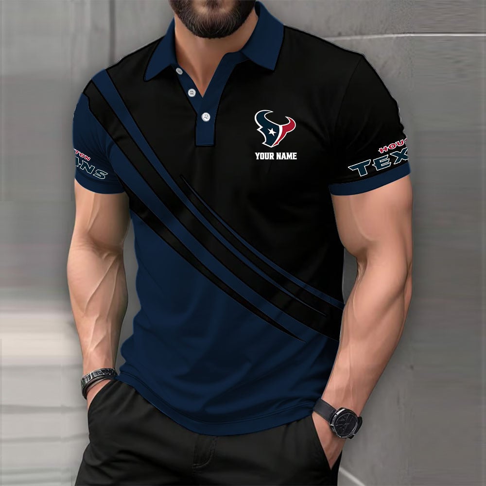 [SPECIAL OFFER] NEW CUSTOMIZED NFL15 HTT HOUSTON TEXANS POLO SHIRT