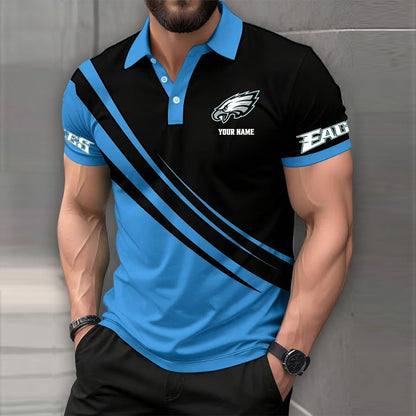 [SPECIAL OFFER] NEW CUSTOMIZED NFL02 PPE PHILADELPHIA EAGLES POLO SHIRT