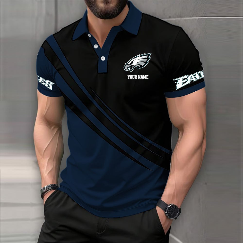 [SPECIAL OFFER] NEW CUSTOMIZED NFL02 PPE PHILADELPHIA EAGLES POLO SHIRT