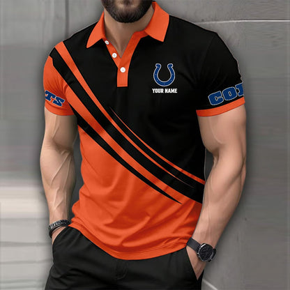 [SPECIAL OFFER] NEW CUSTOMIZED NFL17 IDC INDIANAPOLIS COLTS POLO SHIRT