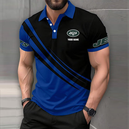 [SPECIAL OFFER] NEW CUSTOMIZED NFL25 NYJ NEW YORK JETS POLO SHIRT