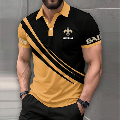 [SPECIAL OFFER] NEW CUSTOMIZED NFL24 NOS NEW ORLEANS SAINTS POLO SHIRT