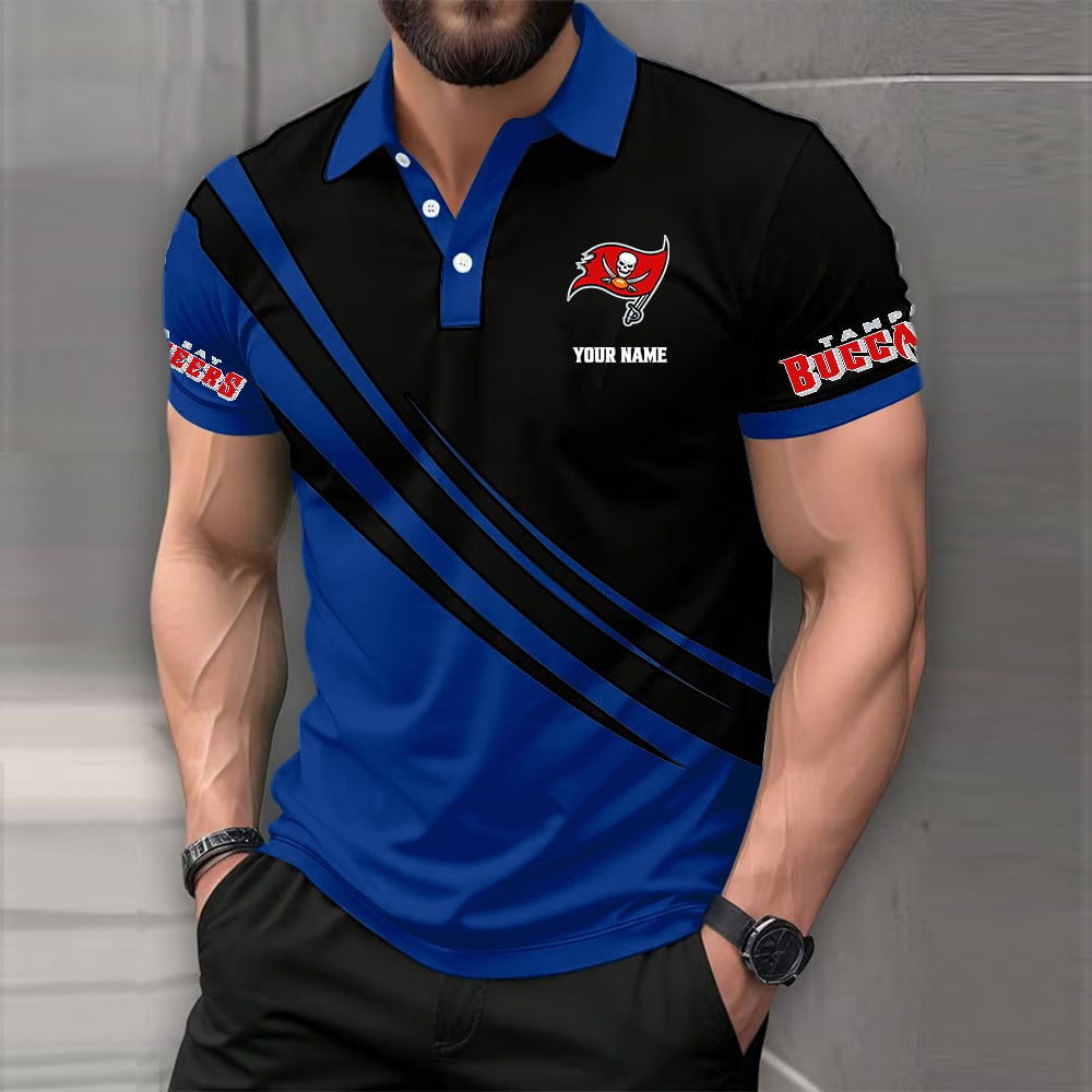[SPECIAL OFFER] NEW CUSTOMIZED NFL10 TBB TAMPA BAY BUCCANEERS POLO SHIRT