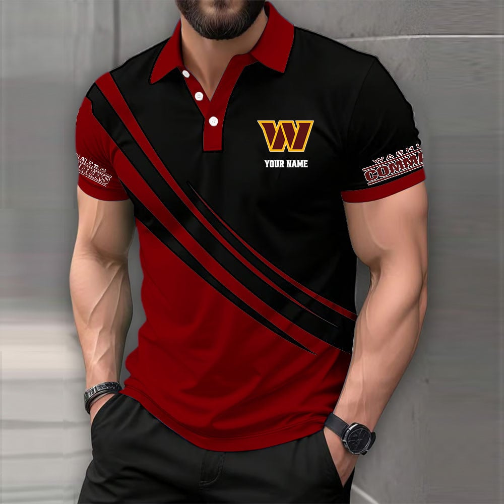 [SPECIAL OFFER] NEW CUSTOMIZED NFL12 WTC WASHINGTON COMMANDERS POLO SHIRT