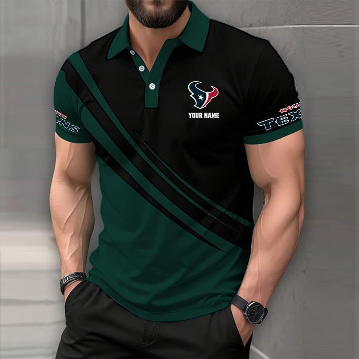 [SPECIAL OFFER] NEW CUSTOMIZED NFL15 HTT HOUSTON TEXANS POLO SHIRT
