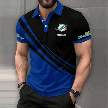 [SPECIAL OFFER] NEW CUSTOMIZED NFL19 MDP MIAMI DOLPHINS POLO SHIRT