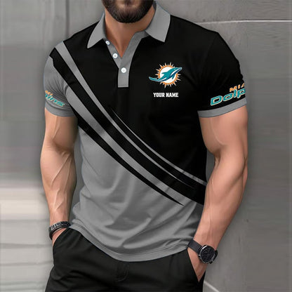 [SPECIAL OFFER] NEW CUSTOMIZED NFL19 MDP MIAMI DOLPHINS POLO SHIRT