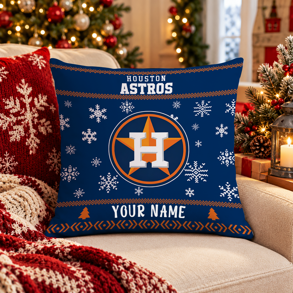 FINAL SALE - NEW PERSONALIZED MLB10 HAS HOUSTON ASTROS PILLOW CASE