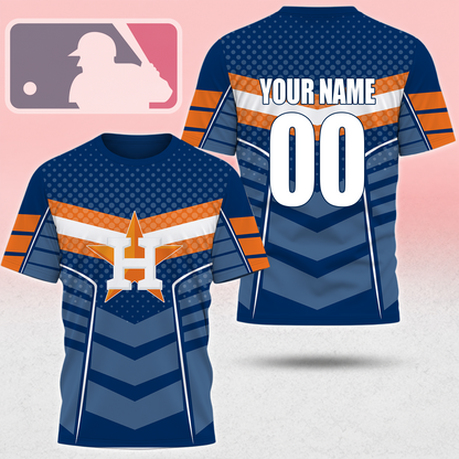 SPECIAL EDITION - NEW CUSTOMIZED MLB10 HAS HOUSTON ASTROS T-SHIRT, POLO SHIRT, ZIP POLO SHIRT, SWEATSHIRT, HOODIE & ZIP HOODIE