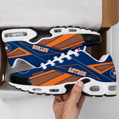 VIRAL EDITION - NEW CUSTOMIZED MLB10 HAS HOUSTON ASTROS AIR MAX PLUS SNEAKERS