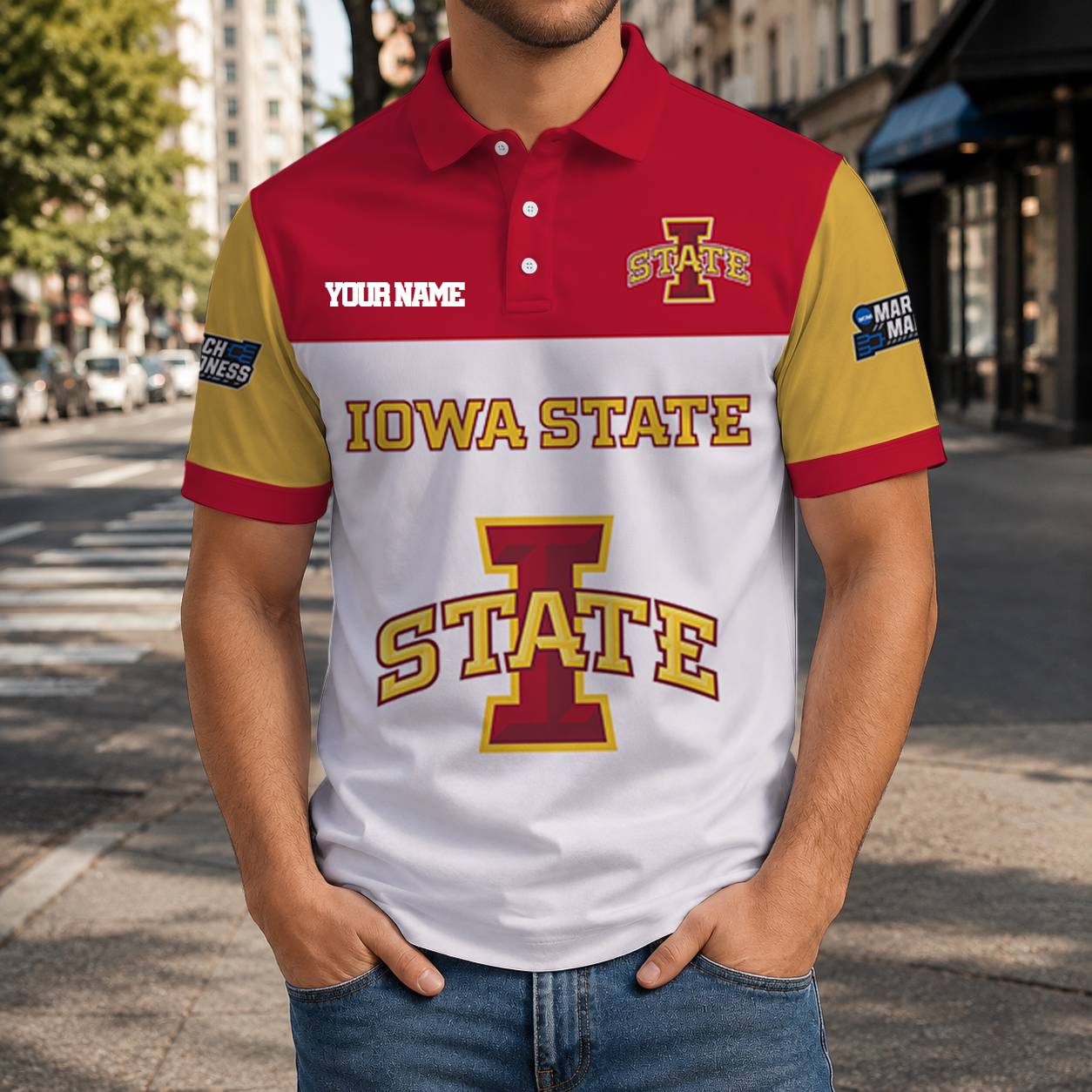 HOT DEAL - NEW CUSTOMIZED NCAA MAM10 ISC IOWA STATE CYCLONES T-SHIRT, POLO SHIRT, ZIP POLO SHIRT, SWEATSHIRT, HOODIE & ZIP HOODIE