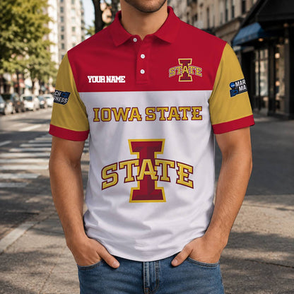 HOT DEAL - NEW CUSTOMIZED NCAA MAM10 ISC IOWA STATE CYCLONES T-SHIRT, POLO SHIRT, ZIP POLO SHIRT, SWEATSHIRT, HOODIE & ZIP HOODIE