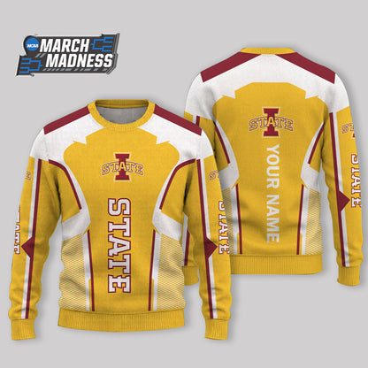 LIMITED EDITION - NEW CUSTOMIZED NCAA MAM10 ISC IOWA STATE CYCLONES UGLY SWEATER