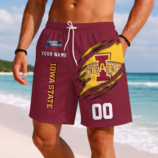LIMITED DROP - NEW CUSTOMIZED | NCAA MAM10 ISC IS CYCLONES SHORT PANTS
