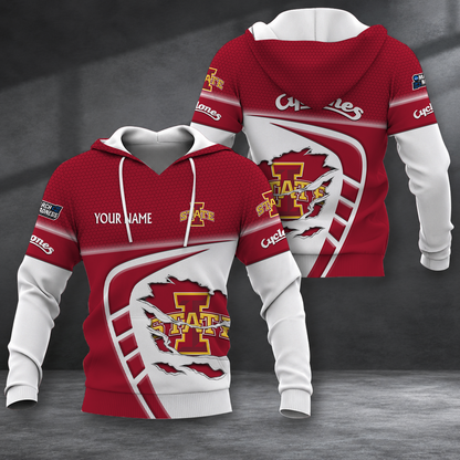 HOT DEAL - NEW CUSTOMIZED NCAA MAM10 ISC IOWA STATE CYCLONES T-SHIRT, POLO SHIRT, ZIP POLO SHIRT, SWEATSHIRT, HOODIE & ZIP HOODIE
