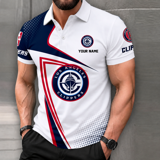 FINAL SALE - NEW CUSTOMIZED NBA10 LCL LOS ANGELES CLIPPERS T-SHIRT, POLO SHIRT, ZIP POLO SHIRT, SWEATSHIRT, HOODIE & ZIP HOODIE