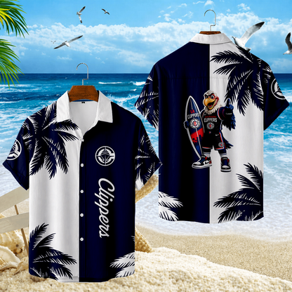 FINAL SALE - NEW CUSTOMIZED NBA10 LCL LOS ANGELES CLIPPERS UNISEX HAWAIIAN SHIRT