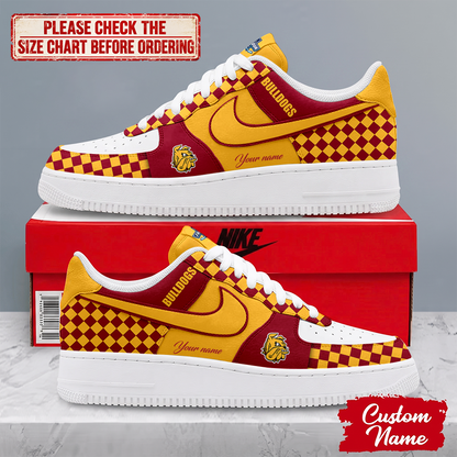 SPECIAL EDITION - NEW CUSTOMIZED NCAA MFF10 MDB MINNESOTA DULUTH BULLDOGS AF1 SHOES