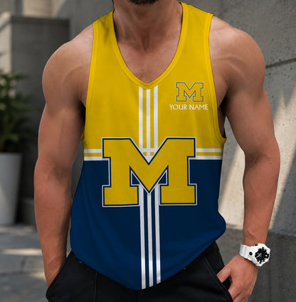 SPECIAL EDITION - NEW CUSTOMIZED NCAA CFH10 MIW MICHIGAN WOLVERINES UNISEX TANK TOP