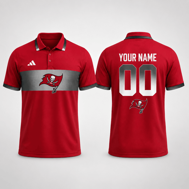 SPECIAL EDITION - NEW CUSTOMIZED NFL10 TBB TAMPA BAY BUCCANEERS T-SHIRT, POLO SHIRT, ZIP POLO SHIRT, SWEATSHIRT, HOODIE & ZIP HOODIE