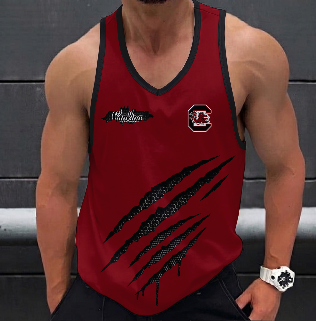 SPECIAL EDITION - NEW CUSTOMIZED NCAA CWS10 SCG SOUTH CAROLINA GAMECOCKS UNISEX TANK TOP