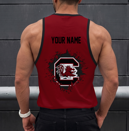 SPECIAL EDITION - NEW CUSTOMIZED NCAA CWS10 SCG SOUTH CAROLINA GAMECOCKS UNISEX TANK TOP