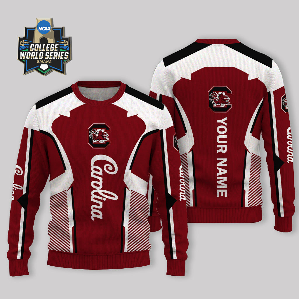 LIMITED EDITION - NEW CUSTOMIZED NCAA CWS10 SCG SOUTH CAROLINA GAMECOCKS UGLY SWEATER