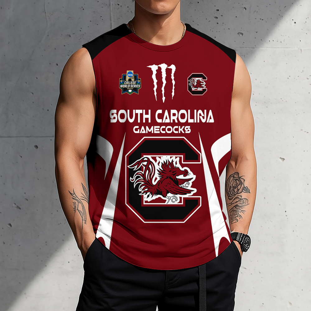 ACTIVE OFFER - NEW CUSTOMIZED | NCAA CWS10 SCG SC GAMECOCKS MEN'S GYM SHIRT