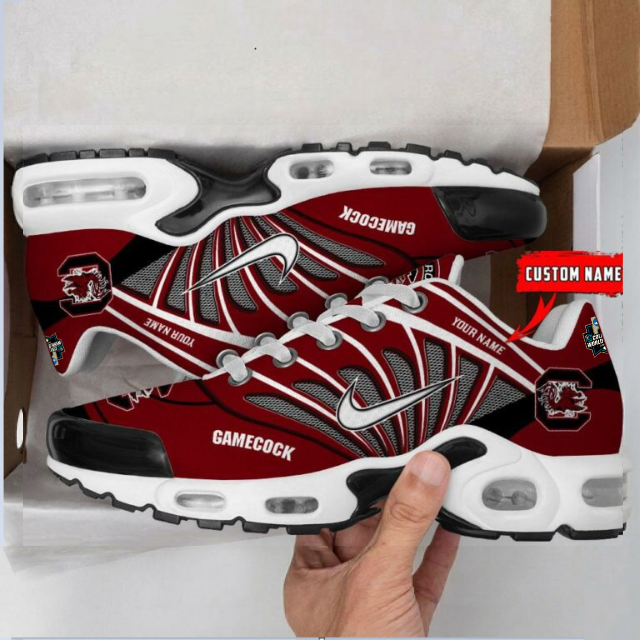ELITE EDITION - NEW CUSTOMIZED NCAA CWS10 SCG SC GAMECOCKS UNISEX AIR MAX PLUS SNEAKERS