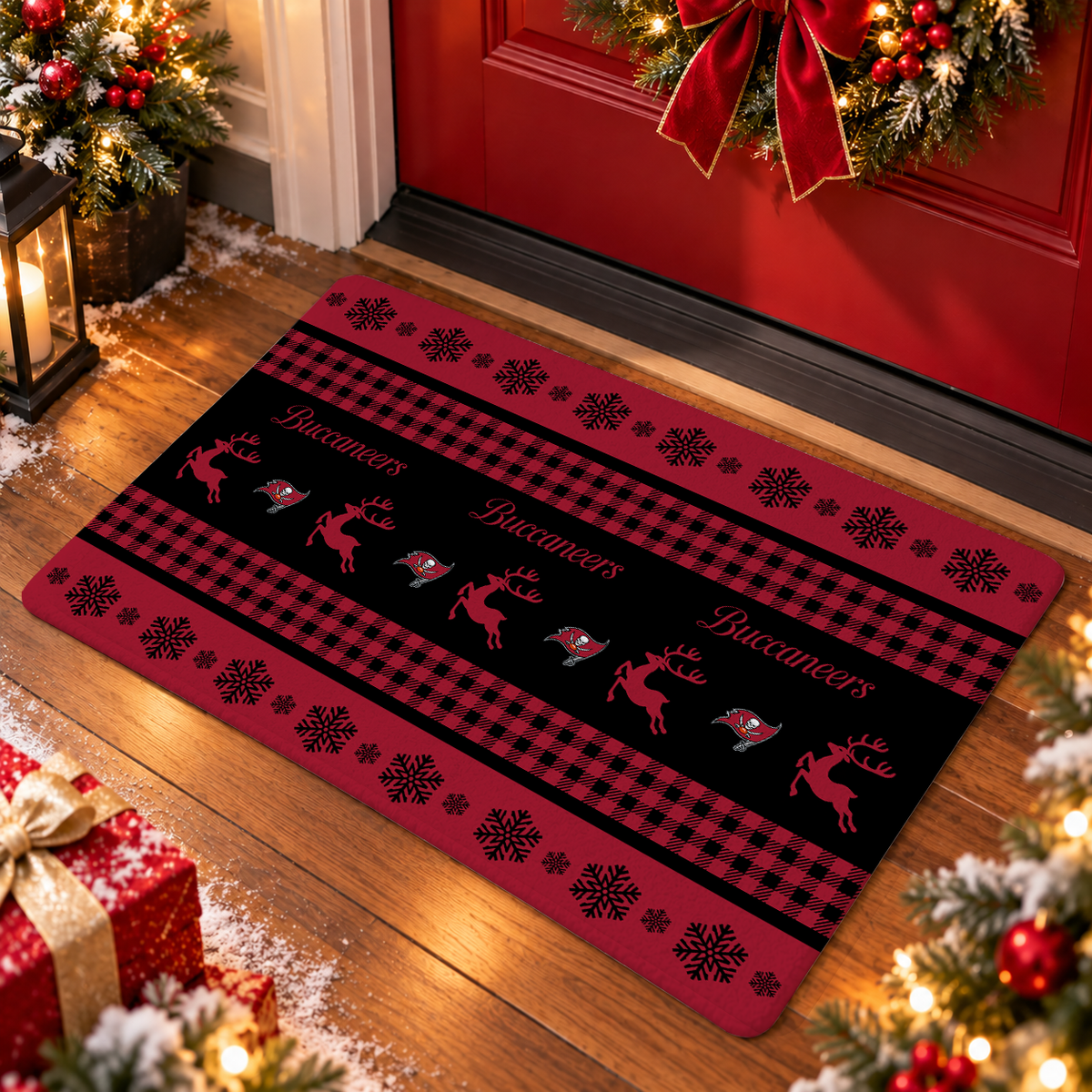 ELITE EDITION - NEW CUSTOMIZED NFL10 TBB TAMPA BAY BUCCANEERS WATER-ABSORBENT FLOOR MAT