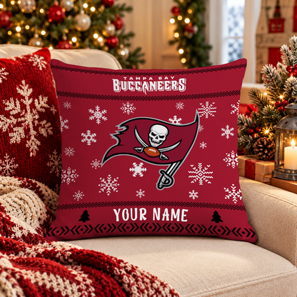 FINAL SALE - NEW PERSONALIZED NFL10 TBB TAMPA BAY BUCCANEERS PILLOW CASE