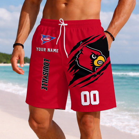 LIMITED DROP - NEW CUSTOMIZED | NCAA FBS10 ULC UL CARDINALS SHORT PANTS