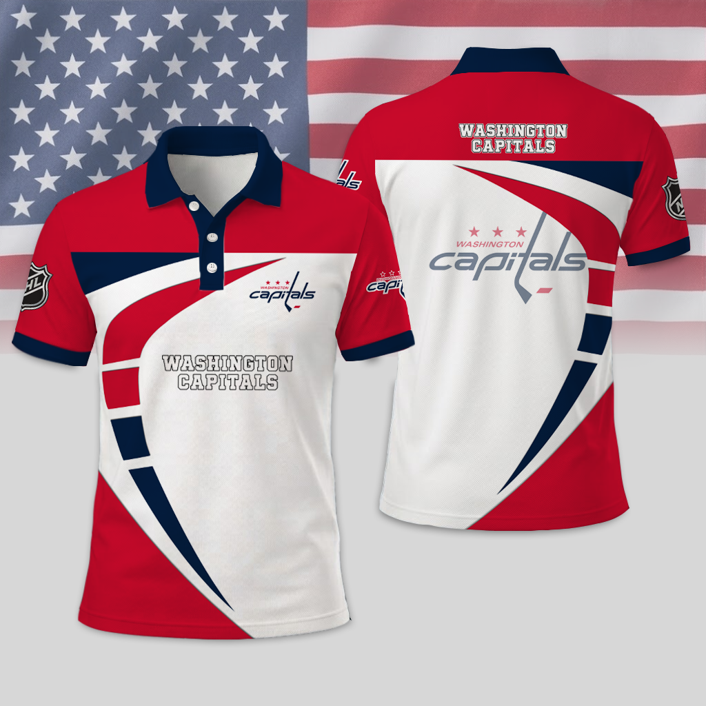 LIMITED EDITION - NEW CUSTOMIZED NHL10 WCP WASHINGTON CAPITALS T-SHIRT, POLO SHIRT, ZIP POLO SHIRT, SWEATSHIRT, HOODIE & ZIP HOODIE